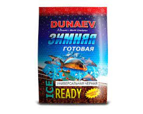 Прикормка "DUNAEV iCE-READY" 0.5кг Универсальная Черная