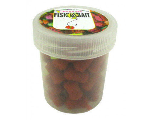 FishBait Пеллетс насадочный в пластиковом контейнере Tутти-фрутти 6 мм.