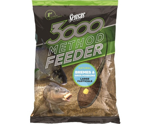 Прикормка Sensas 3000 Method Feeder BREAM&BIG FISH 1кг