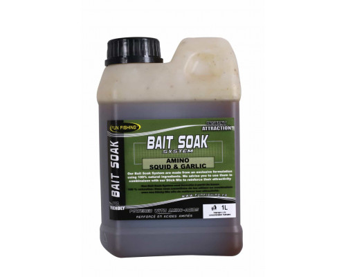 Bait Soak System - 1L - Squid & Garlic  высокоаттрактивный сок для прикормки