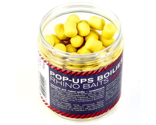 Pop-up, 12 mm, roll & dumbells, 70 грамм, Meadow Honey (луговой мёд), жёлтый флюро