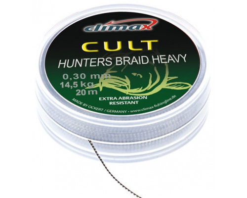Поводковый материал Climax CULT Heavy Hunters Braid silt, 20 lbs, 20 m