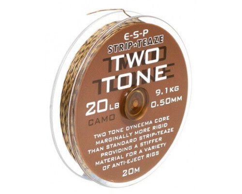 Two Tone 20lb Camo поводковый материал в оплетке