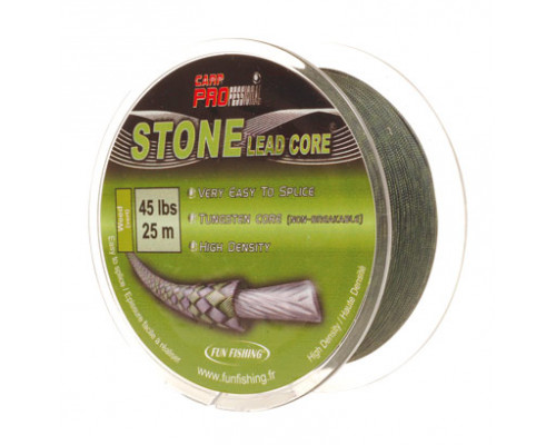 Stone Leadcore Weed 45lbs 25m противозакручиватель