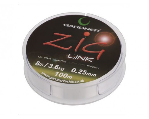 GARDNER  Поводковый материал  ZIG LINK 8lb  CLEAR 3.6 кг XZL8C